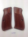 handicraftgrips New Cz75 Cz85 Grips Cz 75/85 Compact Size Hardwood Checkered Handmade #Ccw05