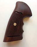 Rossi Small Frame Square Butt Revolver Grips Checkered Hardwood Handmade