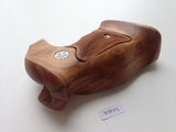 Smith & Wesson K/l Frame Square Butt Revolver Grips Hardwood Finger Groove Checkered Handmade #Ksw02