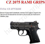 New Cz2075 Cz 2075 Rami Grips grips Aluminum Hand Engraved Handmade Flower Logo Skull Handcraft Special Design Grips Sport for Men Birthday Gift New year Christmas #CRL02