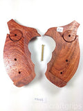 Smith & Wesson K/l Frame Round Butt Revolver Grips Hardwood Finger Groove Smooth Open Back Handmade #Krw35