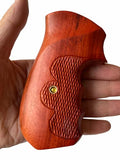 New Rossi Small Frame Square Butt Revolver Grips 67 68 69 71 351 511 515 518 720 971 972 Finger Groove Checkered Special Design for Left Hand Hardwood Handmade Birthday Newyear Christmas Gift #RSLW02