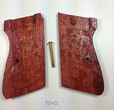 handicraftgrips New Walther S&W PPK/S Walther PPK/s Pistol Grips Hardwood Checkered Handmade #PSW01