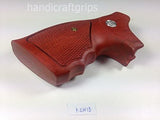 Smith & Wesson K/l Frame Square Butt Revolver Grips Hardwood Finger Groove Checkered Handmade #Ksw15