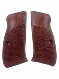 handicraftgrips New Cz75 Cz85 Grips Cz 75/85 Compact Size Hardwood Checkered Handmade #Ccw05