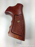 New Taurus Medium/Large Frame Revolver Grips .357 6 Shot Checkered Hardwood Handmade #TNW04