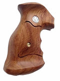 Smith & Wesson K/l Frame Square Butt Revolver Grips Hardwood Finger Groove Checkered Handmade #Ksw02