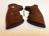 Smith & Wesson K/l Frame Square Butt Revolver Grips Hardwood Finger Groove Checkered Handmade