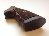 Rossi Small Frame Square Butt Revolver Grips Checkered Hardwood Handmade