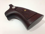 New Smith & Wesson N Frame Square Butt Grips Diamond Checkered Hardwood Open Back