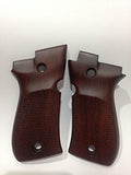 New Beretta 81 84 84f 84fs Grips Checkered Hardwood Handmade