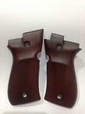 handicraftgrips New Beretta 81 84 84f 84fs Grips Checkered Hardwood Handmade