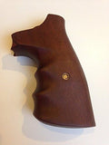 Smith & Wesson K/l Frame Square Butt Revolver Grips Hardwood Finger Groove Checkered Handmade