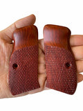 handicraftgrips New Cz75 Cz85 Grips Cz 75/85 Compact Size Hardwood Checkered Handmade #Ccw23