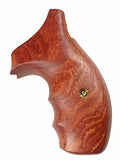 Smith & Wesson K/l Frame Round Butt Revolver Grips Hardwood Finger Groove Smooth Open Back Handmade #Krw35