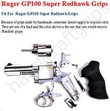 handicraftgrips GPW44## New Ruger GP100 Super Redhawk Grips Checkered Laser Flower Engraved Hard Wood Finger Groove Handmade Birthday Newyear Christmas Gift Sport for Men Fathers Day Handcraft By