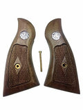 Smith & Wesson K/l Frame Square Butt Revolver Grips Hardwood Checkered Handmade #Ksw24