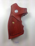 Smith & Wesson K/l Frame Square Butt Revolver Grips Hardwood Finger Groove Checkered Handmade #Ksw15