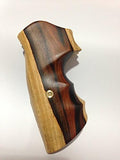 New Smith & Wesson S&w J Frame Round Butt Open Back Bodyguard Grips Smooth Hardwood Handmade