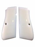 handicraftgrips New Browning High Power Hp Grips Smooth White Ivory Color Polymer Resin Handmade #Bhr04