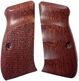 New Cz75 Cz85 CZ 75 85 Grips Cz 75/85 Compact Size Hardwood Wood Checkered Finger groove Handmade CZ P-01 CZ P-06 Beautiful Handcraft Sport for Men Birthday Gift #Ccw32