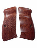 New Cz75 Cz85 CZ 75 85 Grips Cz 75/85 Compact Size Hardwood Wood Checkered Finger groove Handmade CZ P-01 CZ P-06 Beautiful Handcraft Sport for Men Birthday Gift #Ccw32