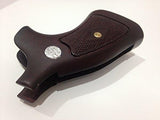 New Smith & Wesson N Frame Square Butt Grips Diamond Checkered Hardwood Open Back