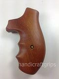 Smith & Wesson K/l Frame Round Butt Revolver Grips Hardwood Wood Finger Groove Smooth Open Back Handmade #Krw41