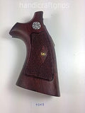 Smith & Wesson K/l Frame Square Butt Revolver Grips Hardwood Checkered Handmade #Ksw18