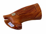 handicraftgrips New Smith & Wesson N Frame Round Butt Grips Checkered Hardwood Open Back #NRW01