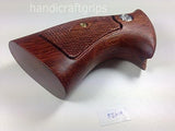 Smith & Wesson K/l Frame Square Butt Revolver Grips Hardwood Checkered Handmade #Ksw19