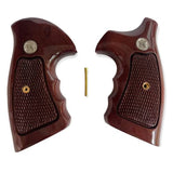 Smith & Wesson K/l Frame Square Butt Revolver Grips Hardwood Checkered Handmade #Ksw25