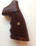 Rossi Small Frame Square Butt Revolver Grips Checkered Hardwood Handmade