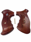 Smith & Wesson K/l Frame Square Butt Revolver Grips Hardwood Checkered Handmade #Ksw26