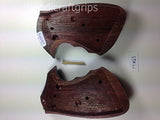 New Grip for Colt Python Grips (I, E Frame) Smooth Hardwood Gold Medallions Handmade #Pyw11