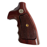 Smith & Wesson K/l Frame Square Butt Revolver Grips Hardwood Checkered Handmade #Ksw25