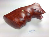 handicraftgrips New Ruger GP100 Super Redhawk Grips Smooth Hardwood Wood Finger Groove Handmade #GPW10