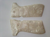 New Beretta 92fs 92f 96 Grips full size White Pearl Color Polymer Resin Handmade