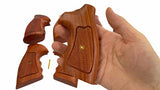 handicraftgrips RSW05## New Rossi Small Frame Square Butt Revolver Grips 67, 68, 69, 71, 351, 511, 515, 518, 720, 971,972 Finger Groove Checkered Hardwood Hard Wood Handmade Birthday Gift Sport