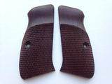 New Cz 75 Cz 85 Compact Size Grips Checkered Hardwood Handmade