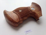 Smith & Wesson K/l Frame Square Butt Revolver Grips Hardwood Finger Groove Checkered Handmade #Ksw02