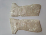 New Beretta 92fs 92f 96 Grips full size White Pearl Color Polymer Resin Handmade