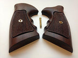 Rossi Small Frame Square Butt Revolver Grips Checkered Hardwood Handmade