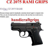 New Cz 2075 Rami Grips Checkered Hardwood Wood Handmade #Crw05