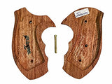 handicraftgrips New Smith & Wesson S&w J Frame Round Butt Bodyguard Grips Checkered Hardwood Handmade #JRW01