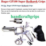 handicraftgrips New Ruger GP100 Super Redhawk Grips Smooth Hardwood Wood Finger Groove Handmade #GPW10