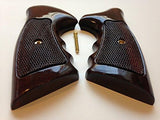 Rossi Small Frame Square Butt Revolver Grips Checkered Hardwood Handmade