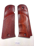 New LLAMA9 9 mm Llama Large Frame 9mm, .45, .40 Hardwood Wood Checkered Grips grips Handmade #L9W02