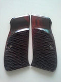 New Cz 75 Cz 85 Compact Size Grips Checkered Hardwood Handmade