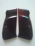 New Cz 75 Cz 85 Compact Size Grips Checkered Hardwood Handmade